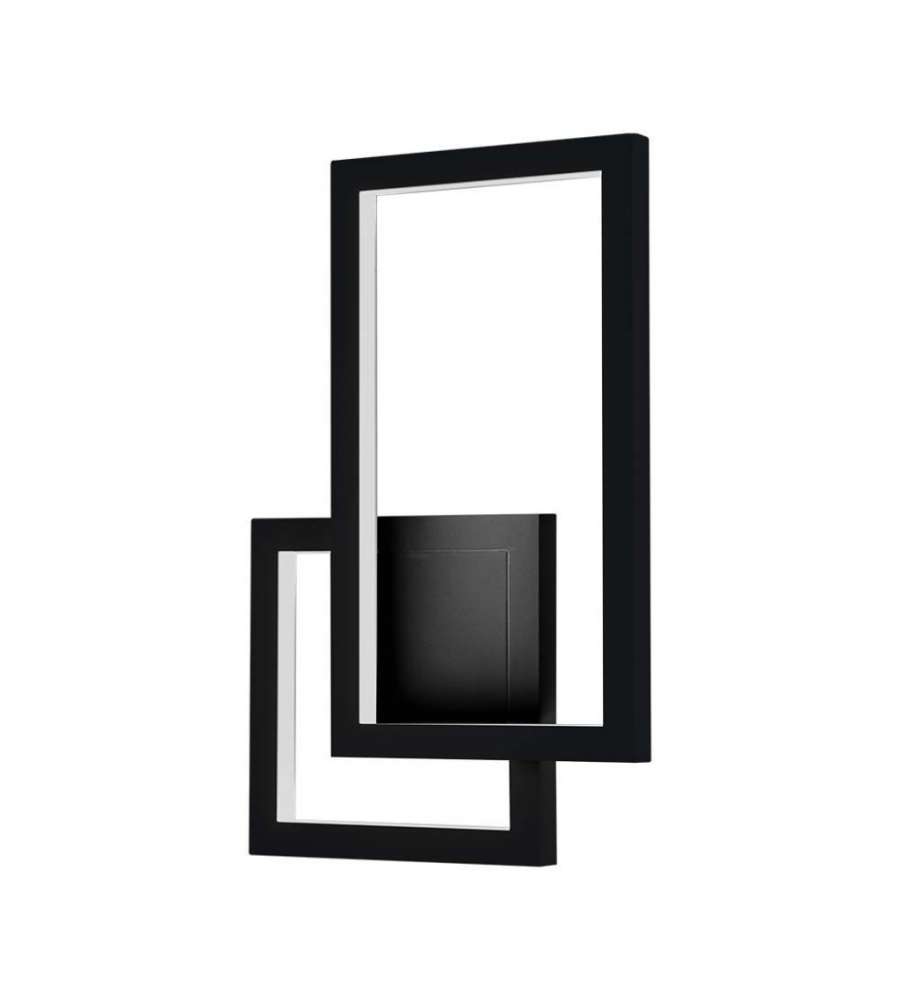 V-TAC Lampada LED Applique dal Design Moderno da Muro 20W Colore Nero 3000K IP20