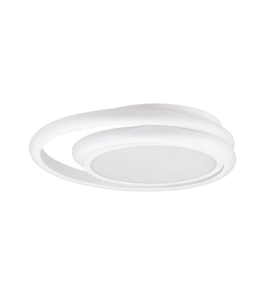 V-TAC Lampadario LED Rotondo Doppio 24W con Montaggio a Plafone Colore Bianco 4000K