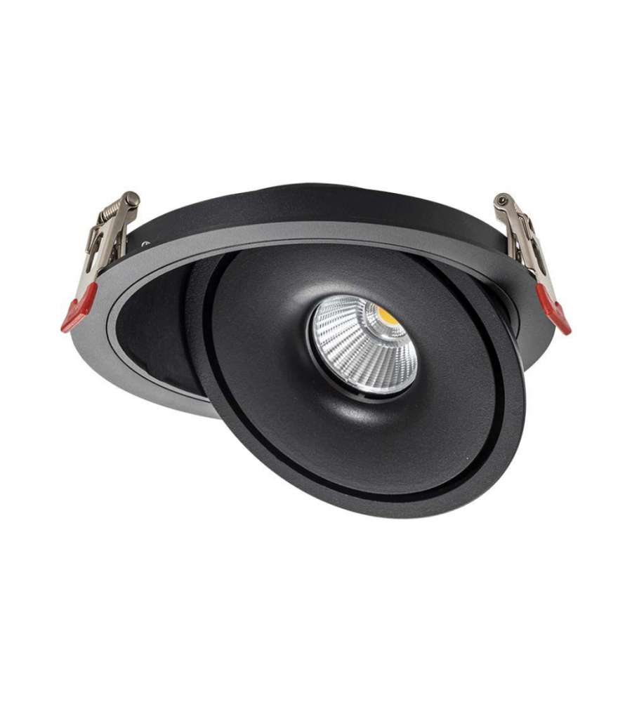 V-TAC Faretto LED COB da Incasso Rotondo 30W 200*58mm Colore Nero 3in1