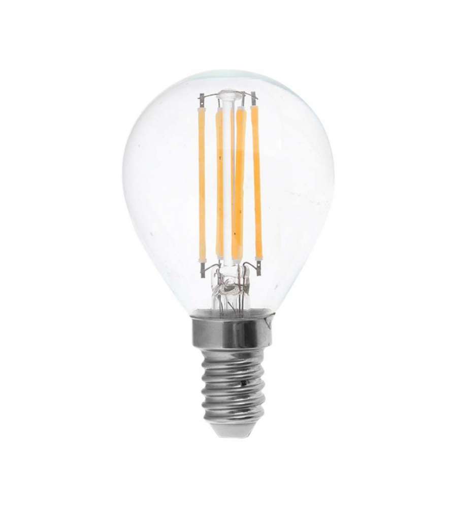 V-TAC Lampadina LED E14 6W 100LM/W P45 Filamento 4000K
