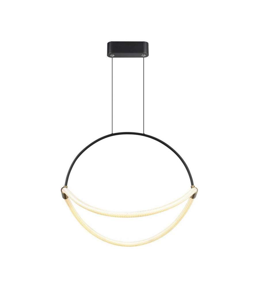 V-TAC Lampadario LED Sospensione 16W Elegante Minimalista 400x160x1650mm Nero 4000K