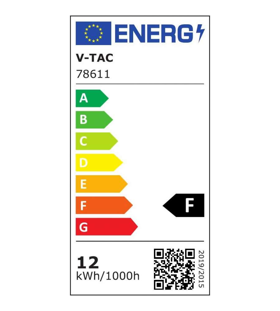 V-TAC Mini Pannello LED 12W Chip Samsung da Incasso 3000K