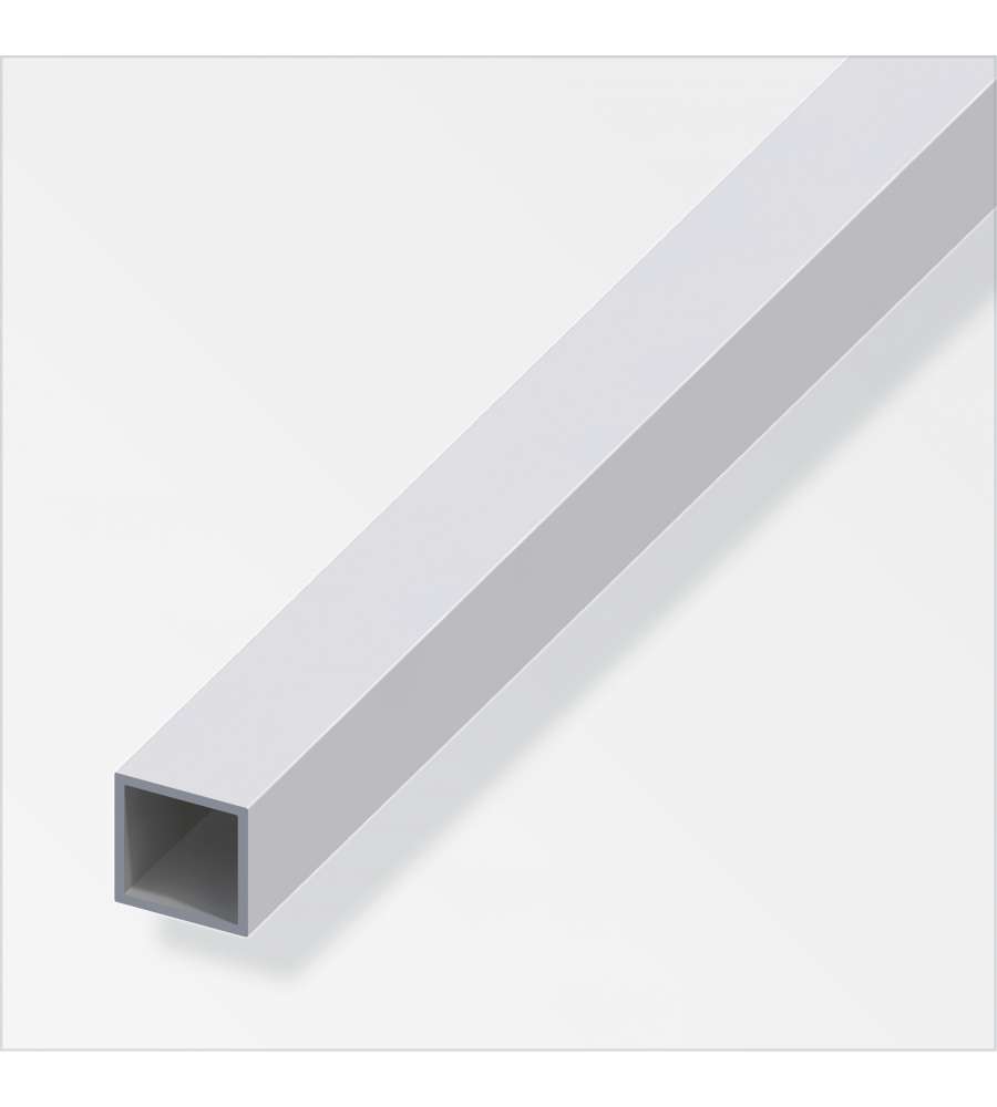 Tubo Quadrato 15X15X1 Alluminio Argento 1Metro