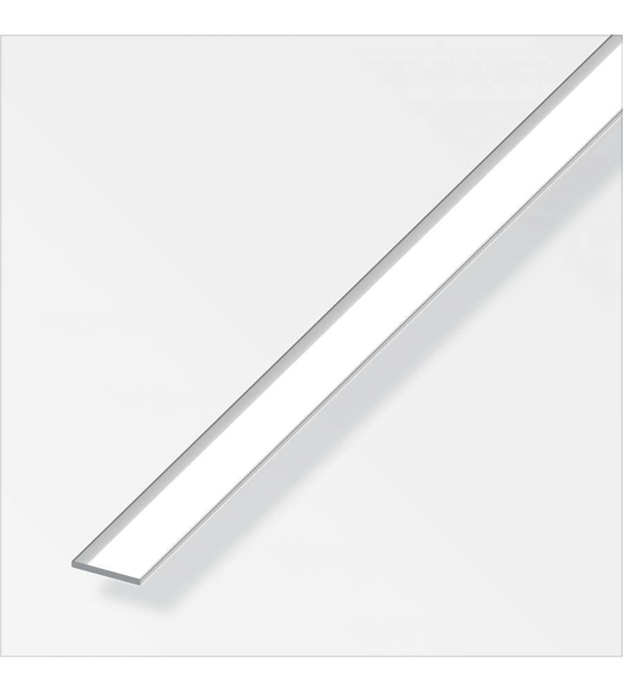 Barra Piatta Alluminio 20X2 Brillante 1Metro