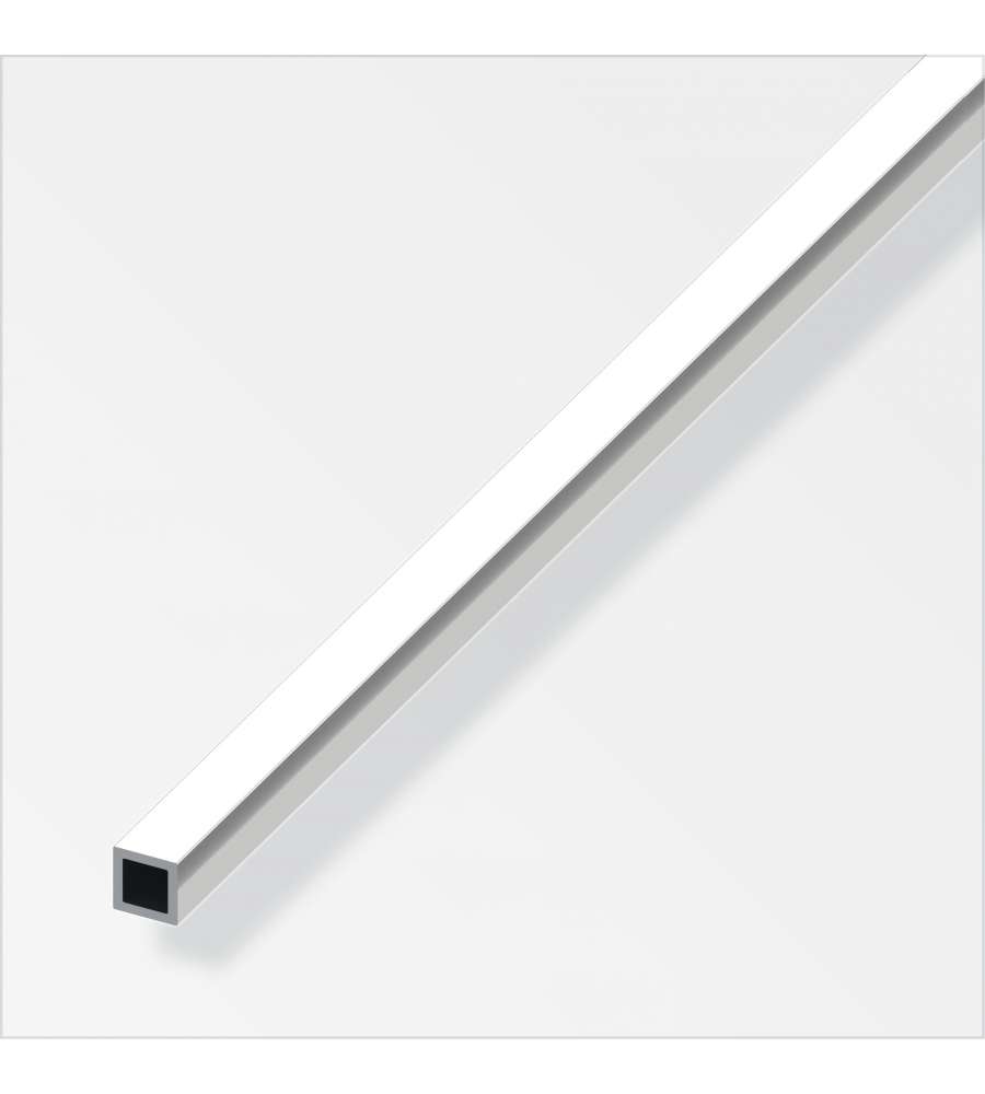 Tubo Quadrato Alluminio 10X10 Brillante 1Metro