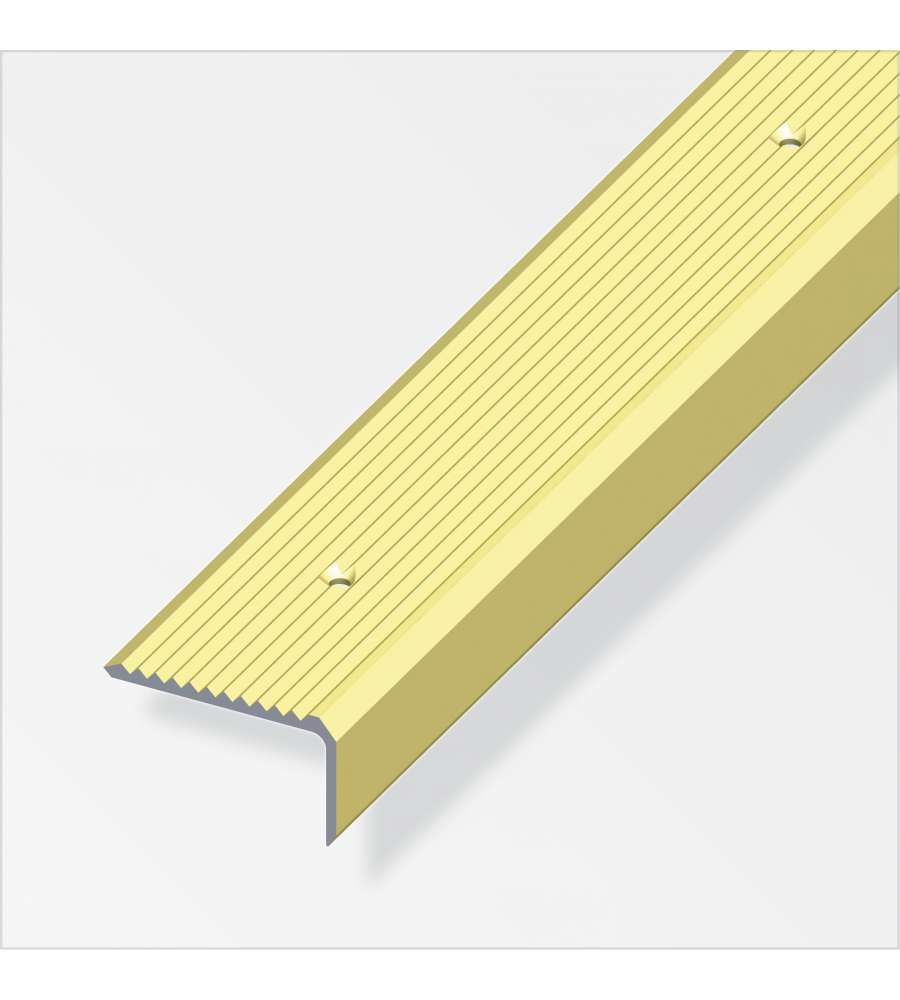 Profilo Per Scale 41X23 Alluminio Ottone 1 Metro