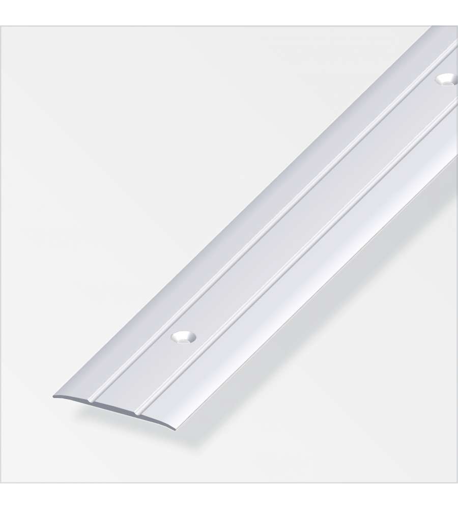 Profilo Di Raccordo 37X2,5 Alluminio Argento 2 Metro