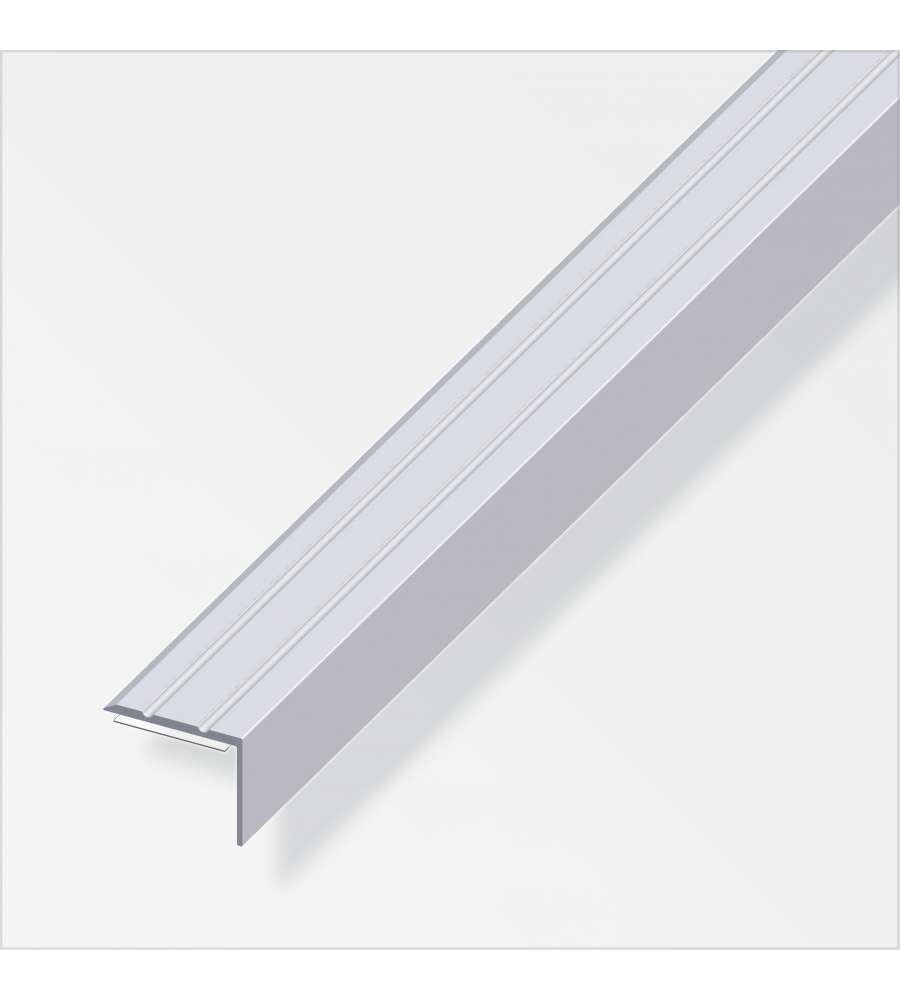 Profilo Chiusura 25X8 Alluminio Argento 1 Metro