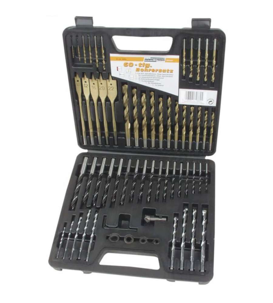 Brder Mannesmann Set Punte da Trapano 60 pz 59860