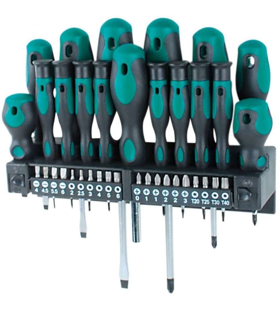 Brder Mannesmann 37 Pz Set Cacciaviti e Punte 11415