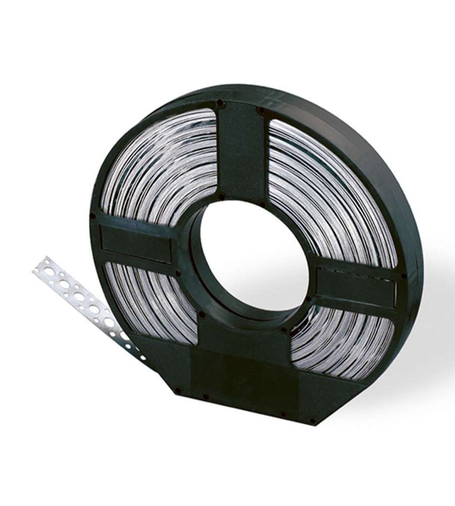 Banda a metraggio zincata lunghezza 10 metri larghezza 12 mm.