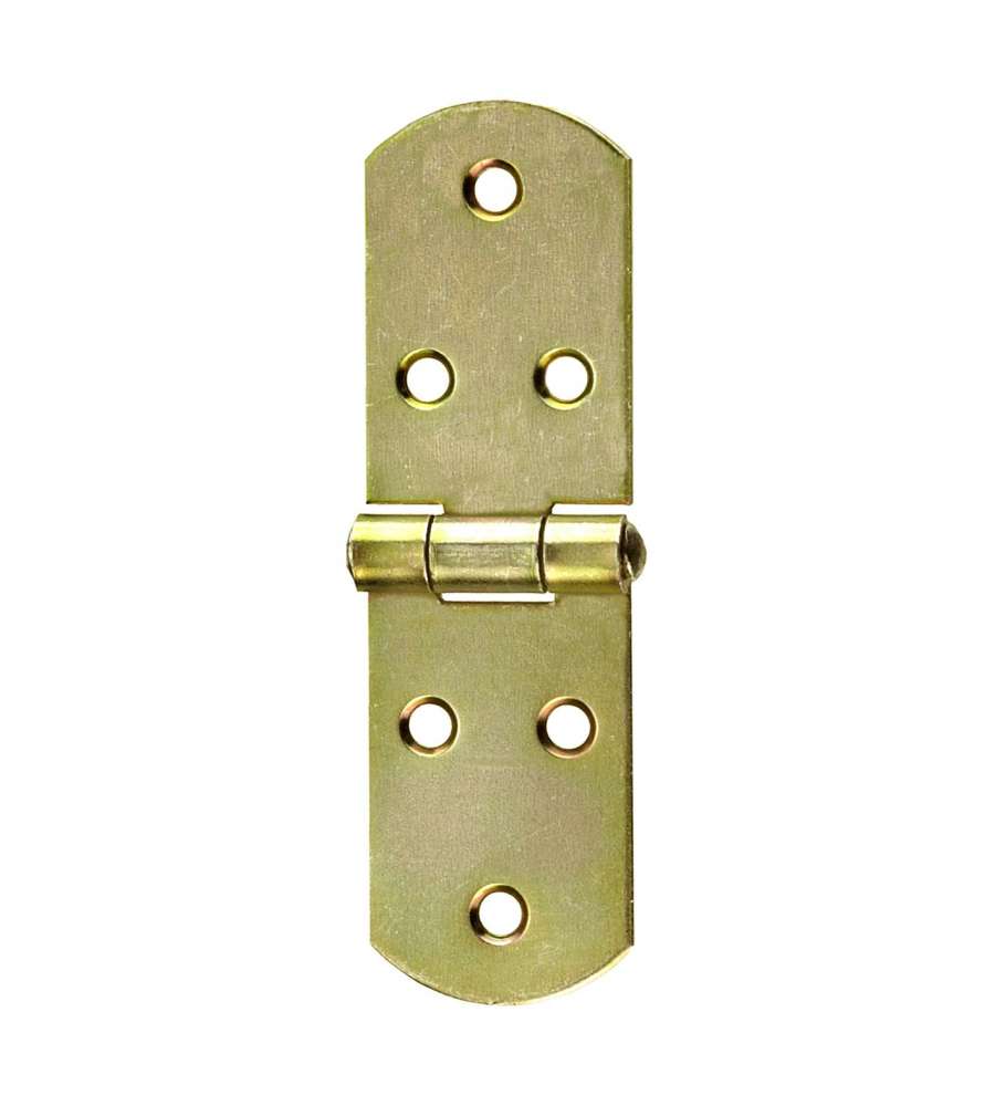Cerniera stretta lunga zincata gialla 200x38 mm in acciaio