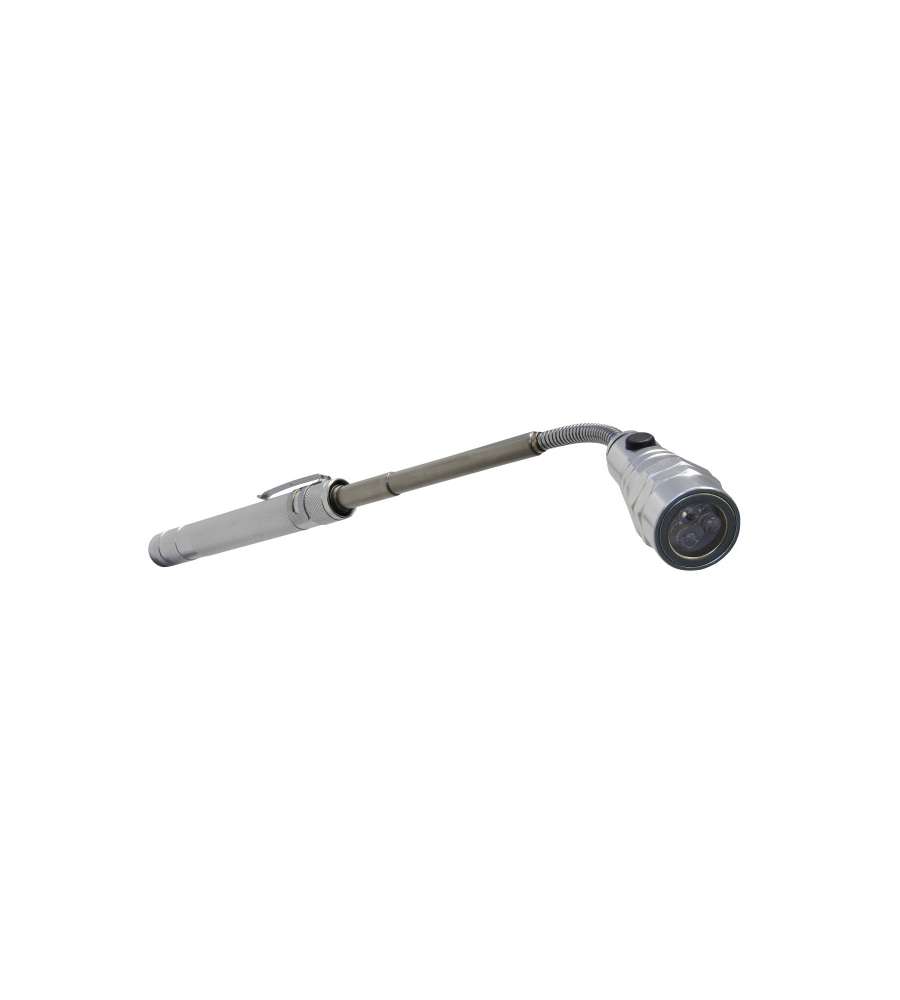 Bacchetta snodata a LED tascabile, magnetica, telescopica