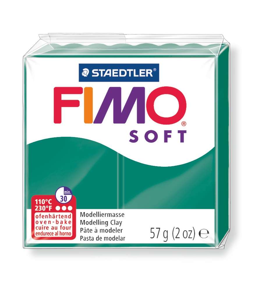 Pasta fimo soft 56 - 56 g smeraldo