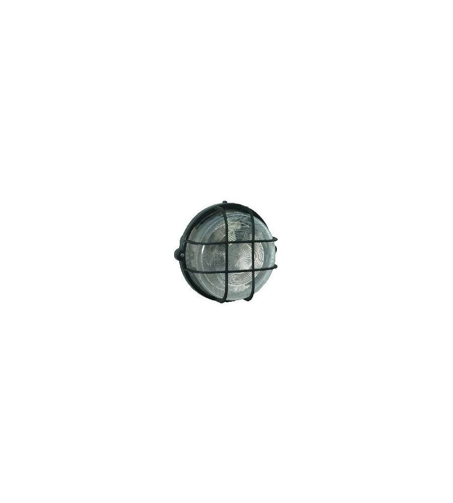 plafoniera tonda 100w nera