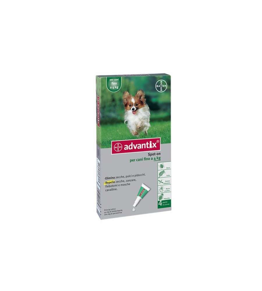 Bayer Advantix Spot On cani fino a 4 Kg