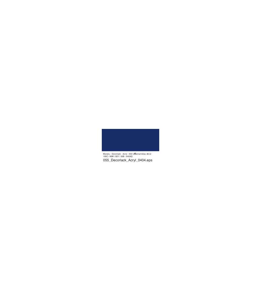 Decorlack Acryl Marabu 15 ml Blu Oltremare Scuro