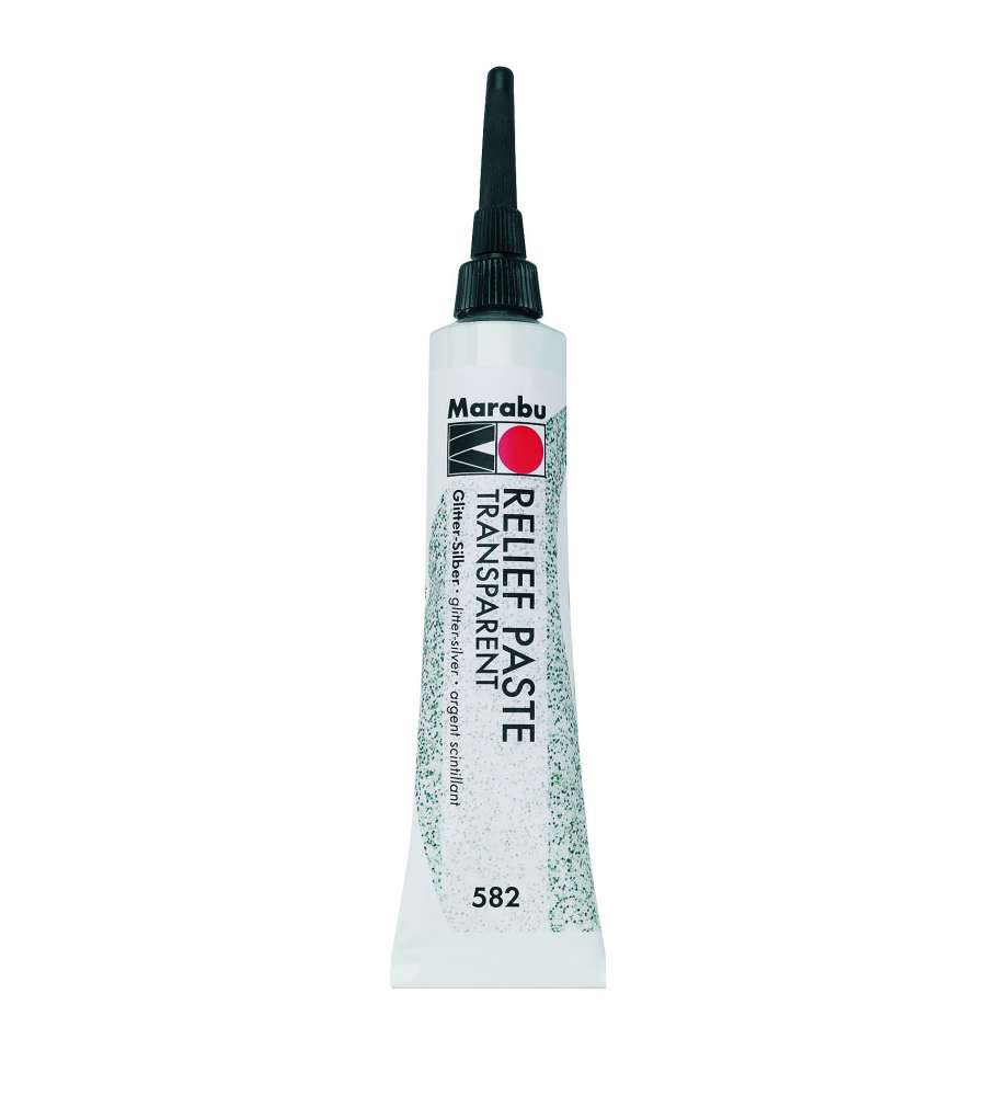 Marabu Pasta 582 20 ml Glitter Argento