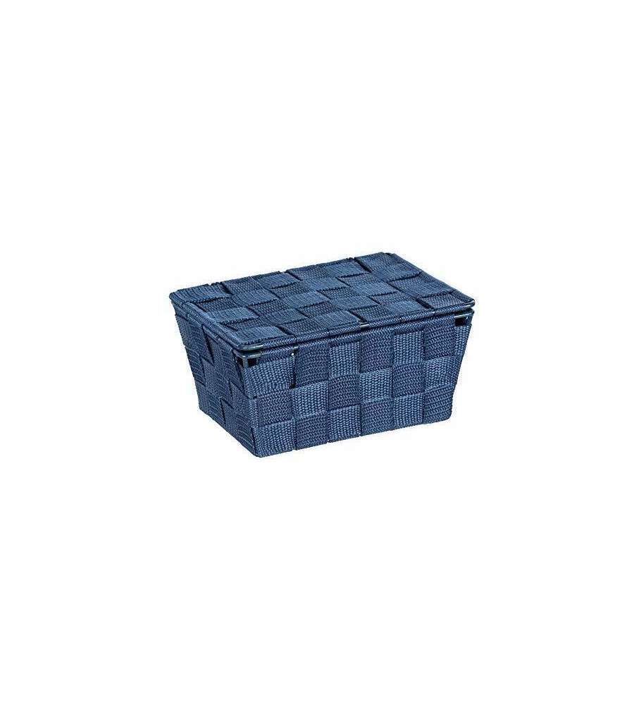 Cestino con coperchio Adria blu
