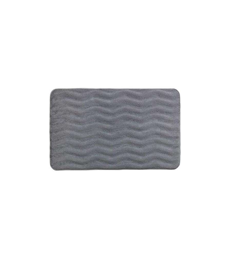 Tappetino da bagno Waves 50x80 cm Grigio Chiaro