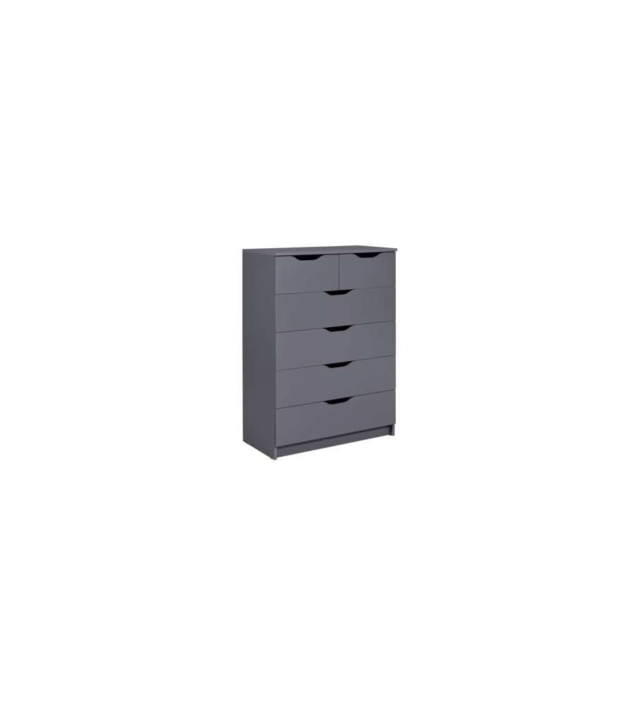 Cassettiera Silenzia 2S4S Grigio 81,5 x 40 x 112,5 cm