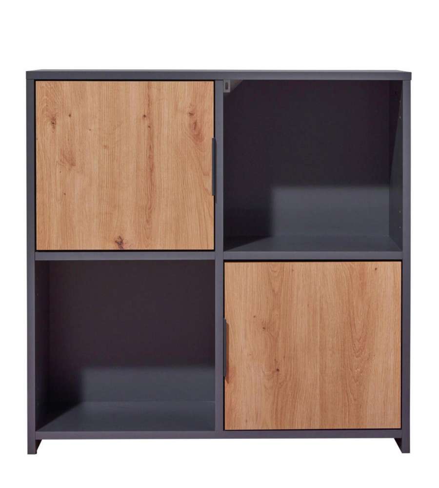 Inter Link - Mobile Pepeto 2 ante Grigio Quercia - L77 x H77 cm