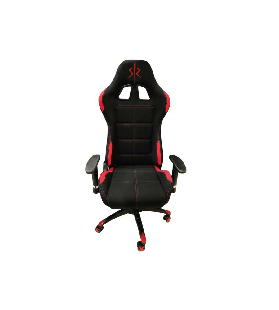 Poltrona gaming Race in ecopelle nero/rosso