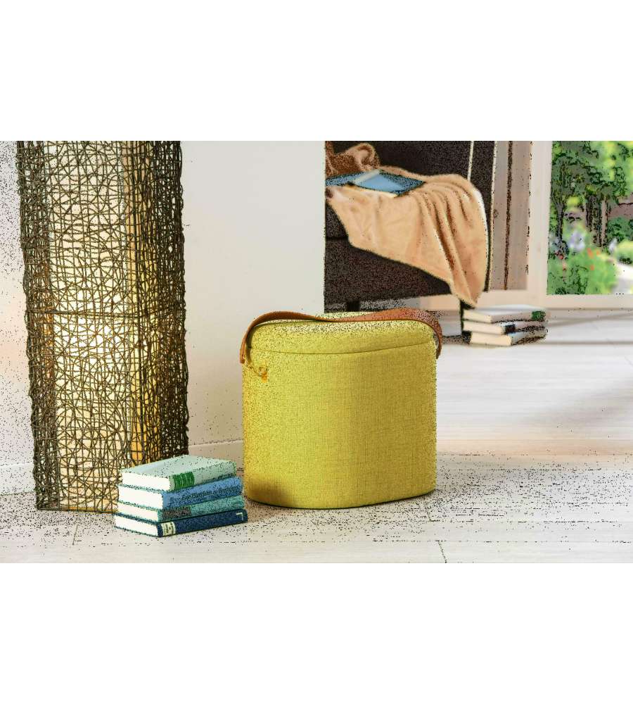 Dilia Pouf contenitore Giallo-Verde