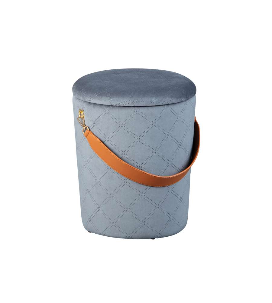 Nevis Grigio Chiaro Pouf contenitore