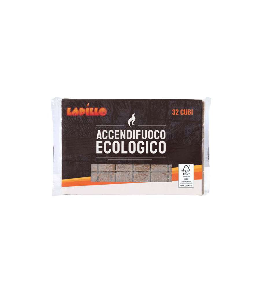 Accenditore Cubetti Ecologico Pz 32 Lapillo 05624