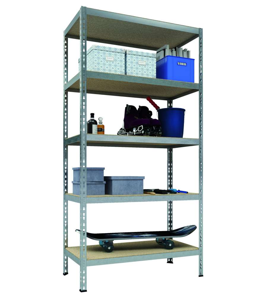 Scaffale metallo e legno