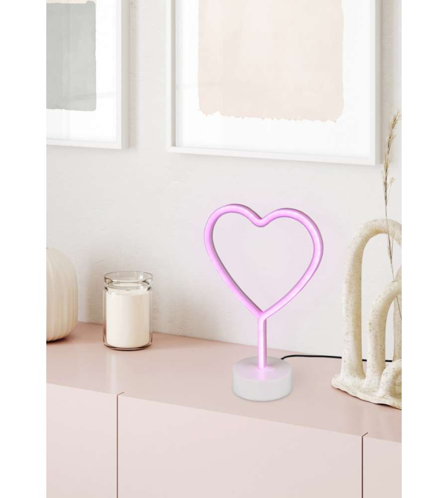 Lampada da tavolo Led Heart