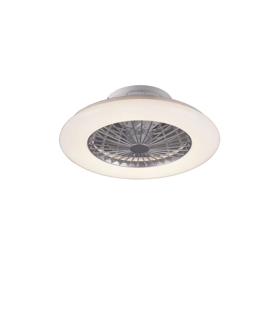 Trio Lighting Plafoniera Ventilatore LED Titanio 50cm - Luce Regolabile STRALSUND R62522187