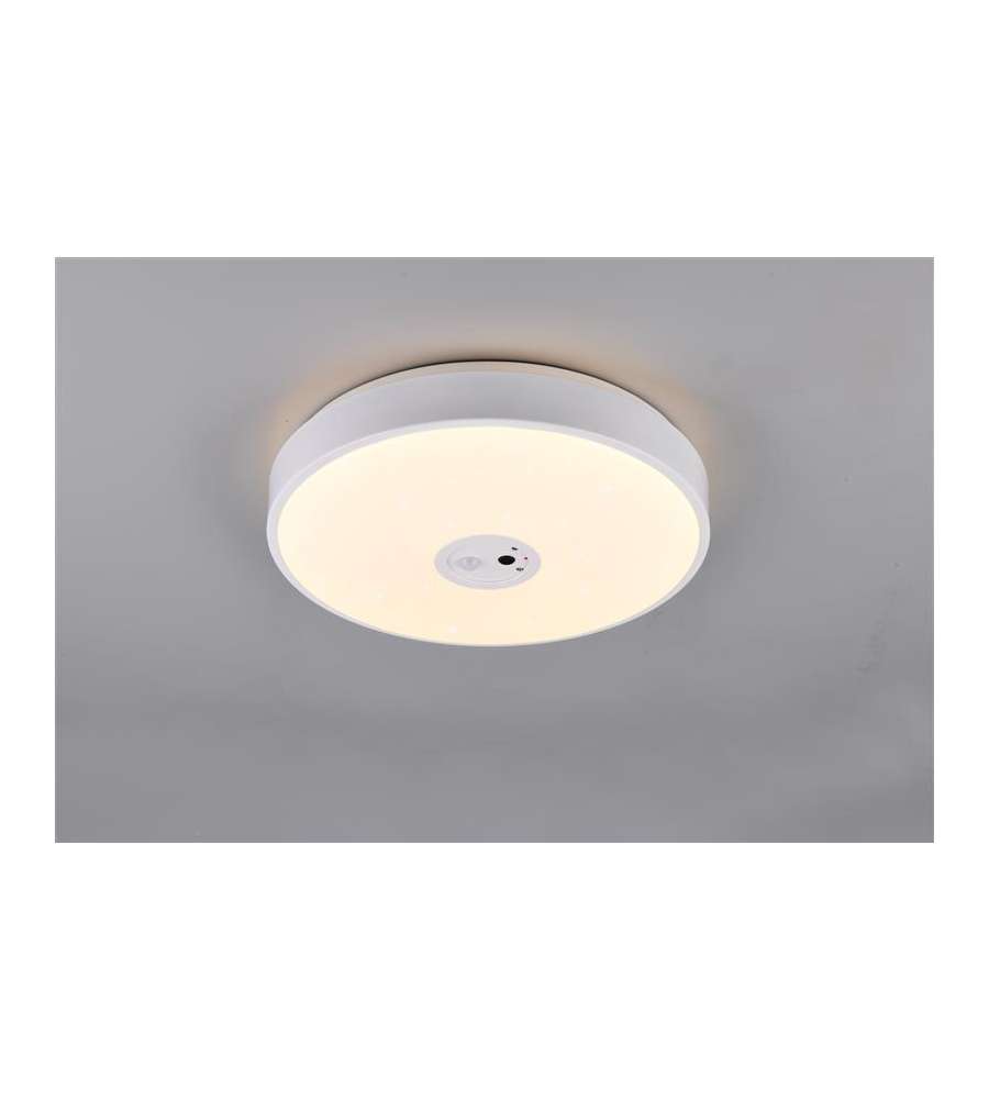 Trio Lighting Plafoniera LED Aspetta 40CM Bianco Stile Cielo Stellato con Camera