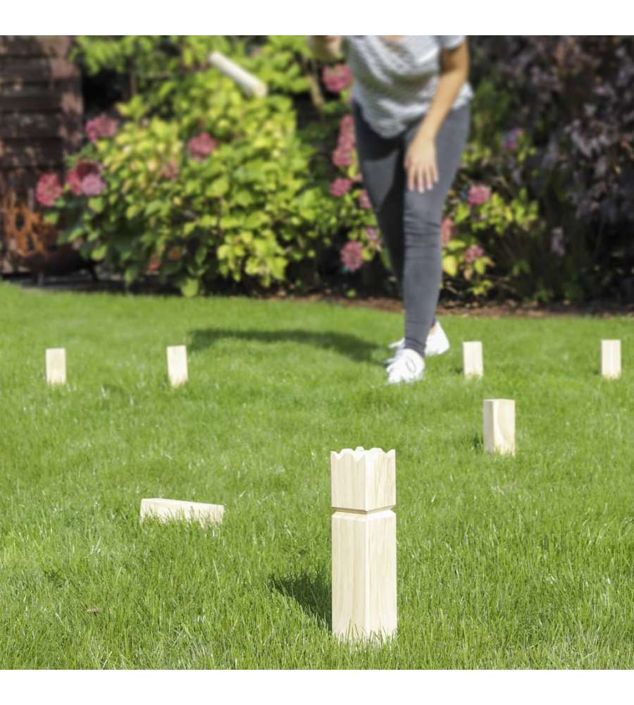 HI Gioco dei Kubb per Esterni in Legeno