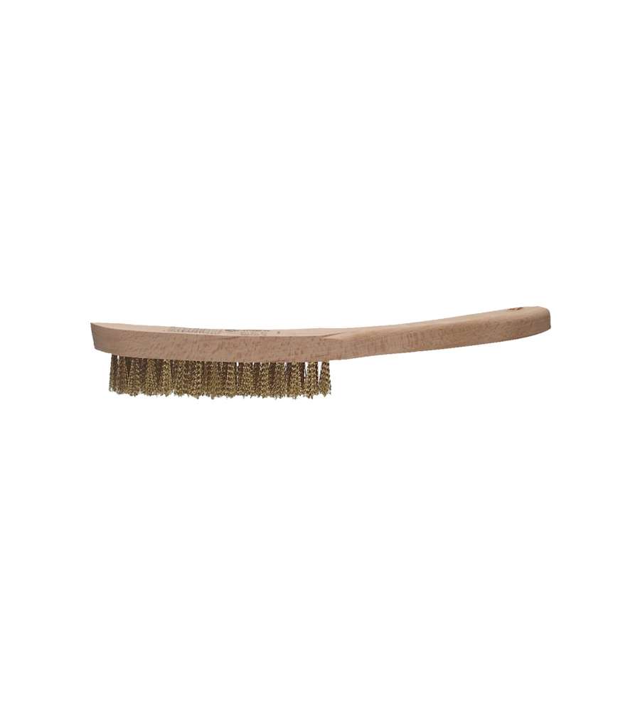 Spazzola metallica setole ottone 3 ranghi