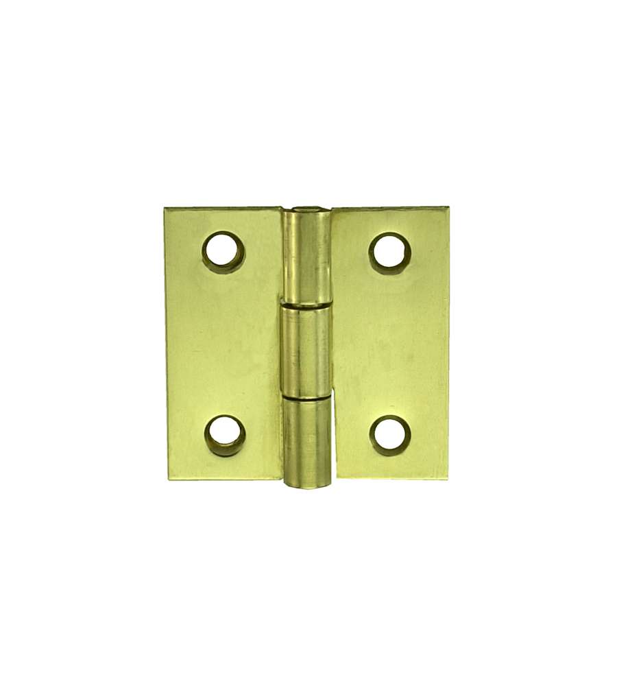 Cerniere quadre 50 x 50 mm. - zincate giallo - 2 pz.