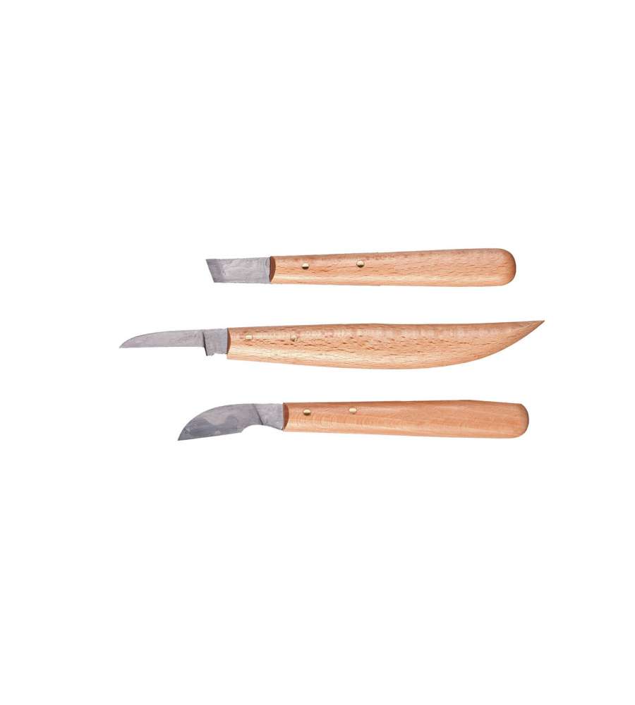 Set utensili da intaglio con manico in legno