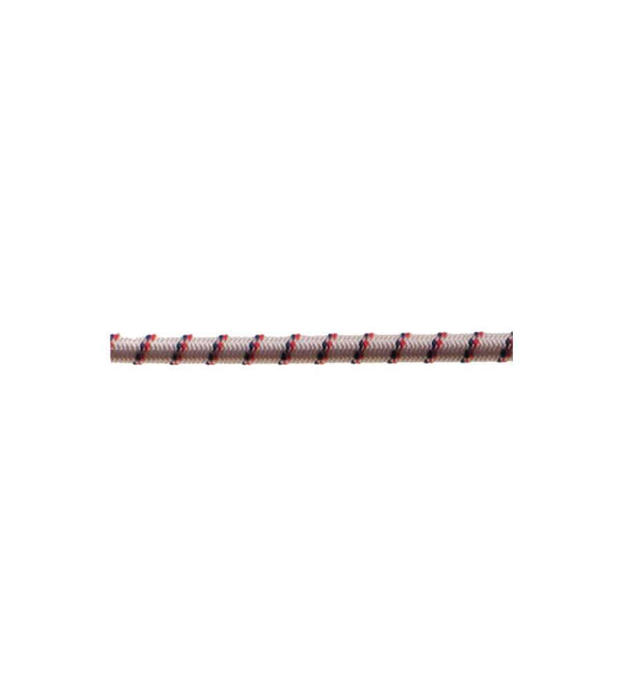 Corda Elastica con Nylon Bianca  6 mm