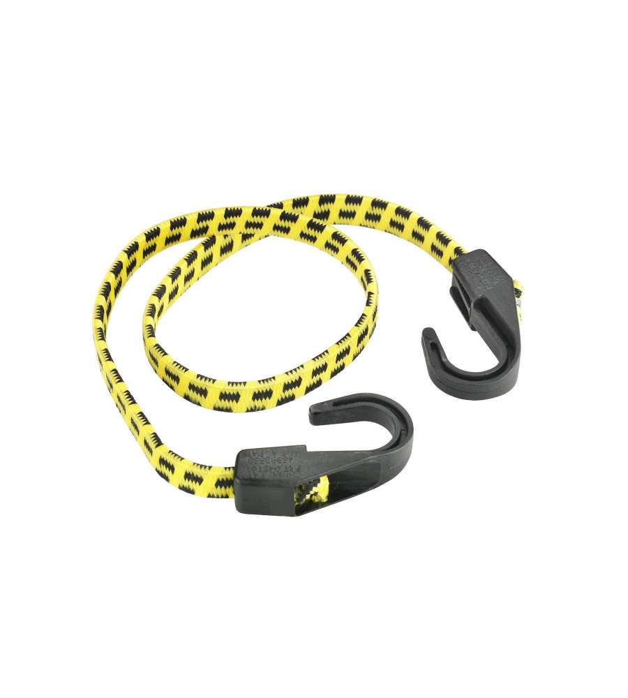 Cavo elastico piatto Diam. 8 x 800 mm. con ganci regolabili in plastica