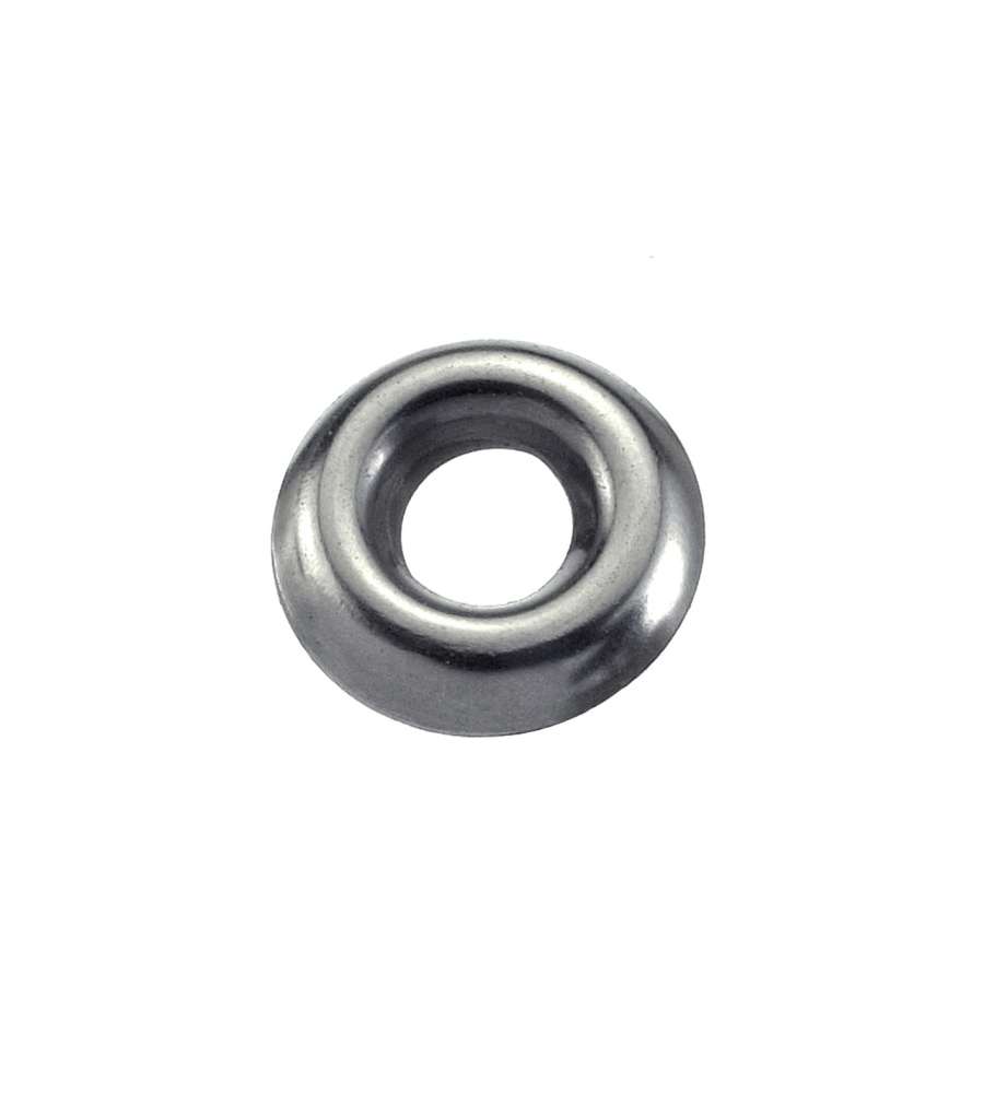 Orli sottovite Inox Diam. 16 x 6 mm. - 30 pz.