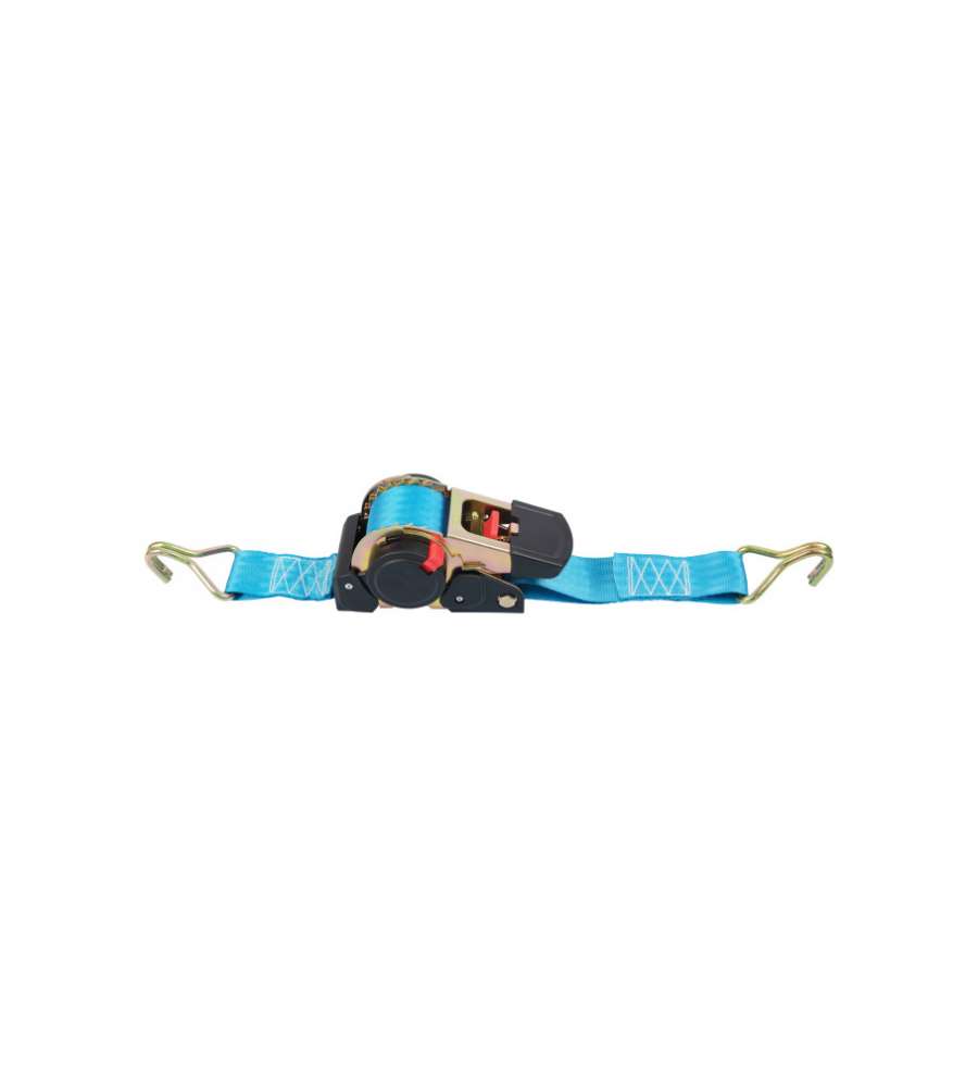Cinghia di ancoraggio 1500 kg. 50 mm. x 3 mt. con tenditore automatico a cricchetto