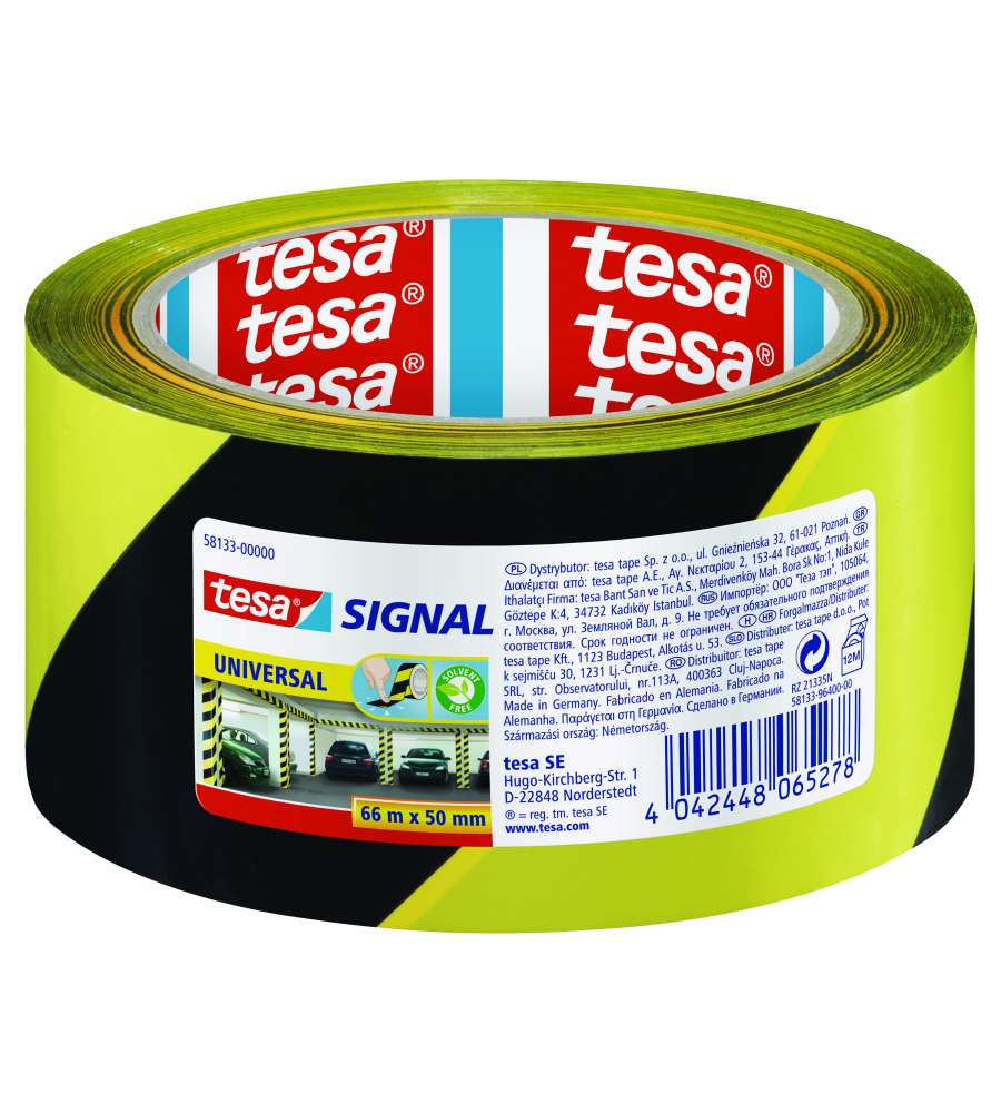 Nastro segnaletico Giallo Nero