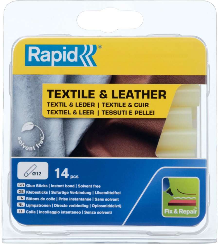 14 Stick di colla per tessuto e pelle 125 g
