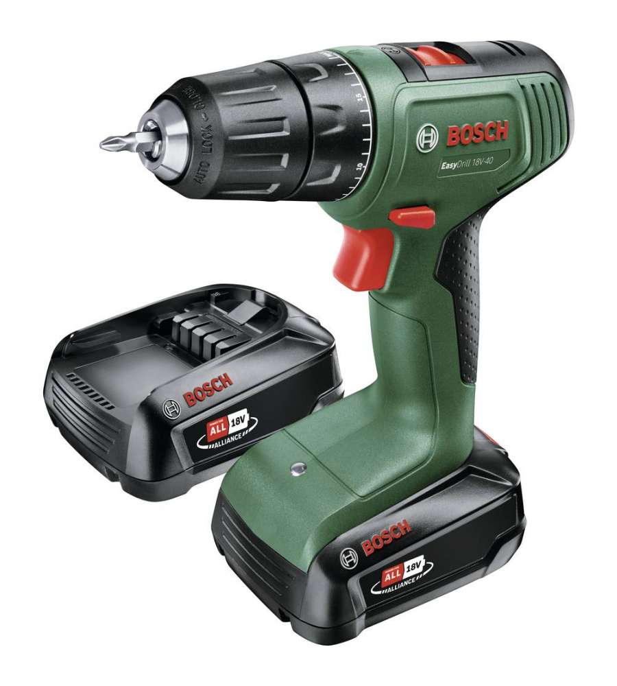 Bosch Trapano Avvitatore a Batteria - EasyDrill 18V-40