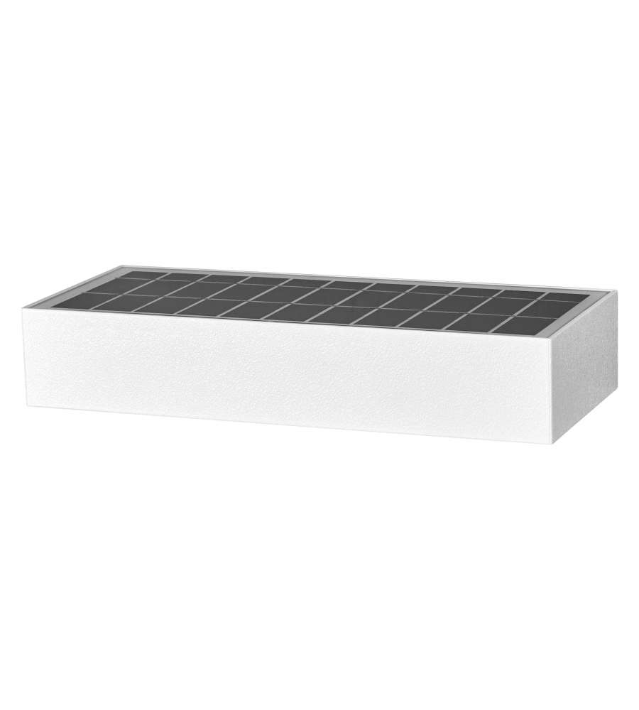 Lampada Pannello Solare LED Bianco 6W con Sensore di Movimento IP65 - 850lm 3000K 230x97x43mm