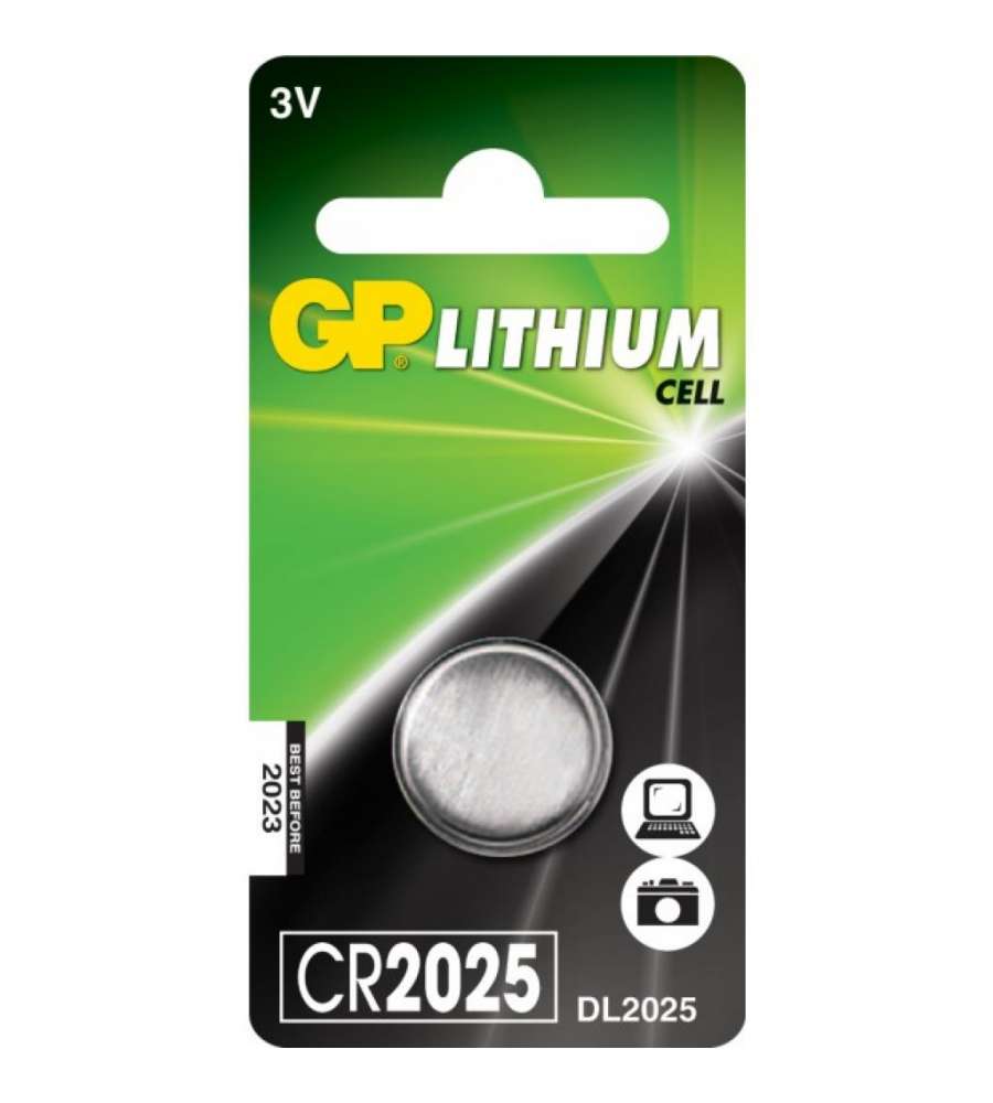 CR 2025-C1 - Batteria Super Litio a Bottone CR2025 (Blister 1 Pezzo)