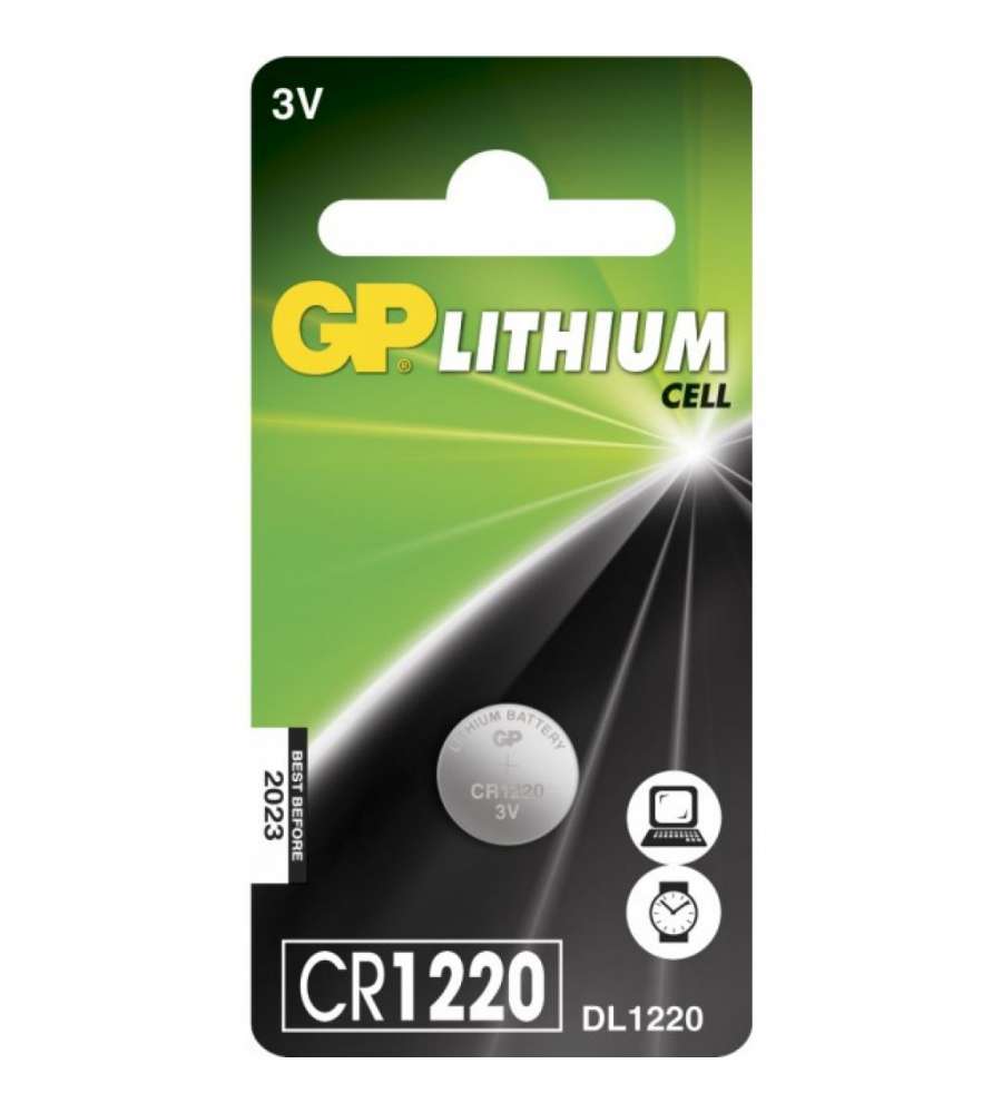 CR 1220-C1 - Batteria Super Litio a Bottone CR1220 (Blister 1 Pezzo)