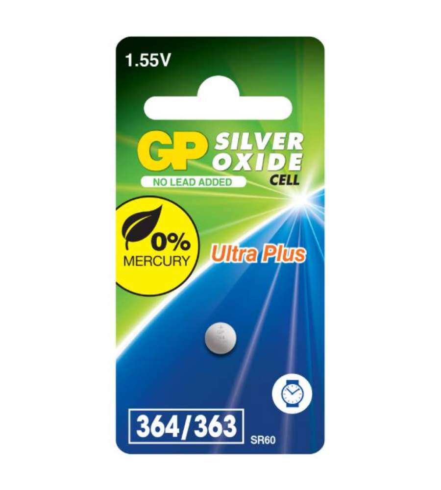 Batteria all'Ossido d'Argento 364F / 363 / SR621SW (Blister 1 Pezzo)