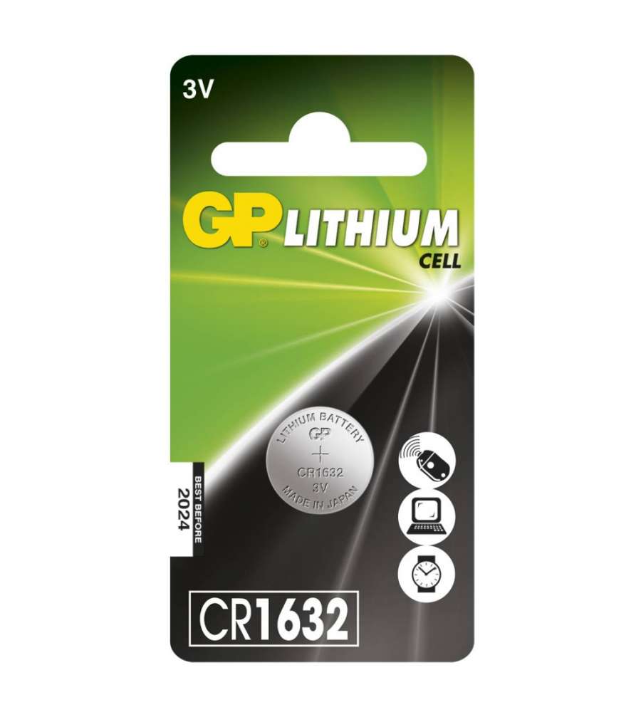 Batteria al Litio a Bottone 3V CR1632 (Blister 1 Pezzo)